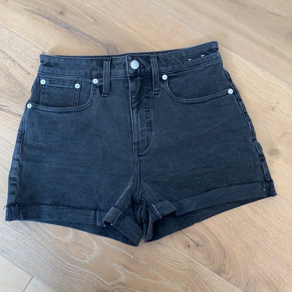 Madewell Curve High Rise Denim Shorts Lunar